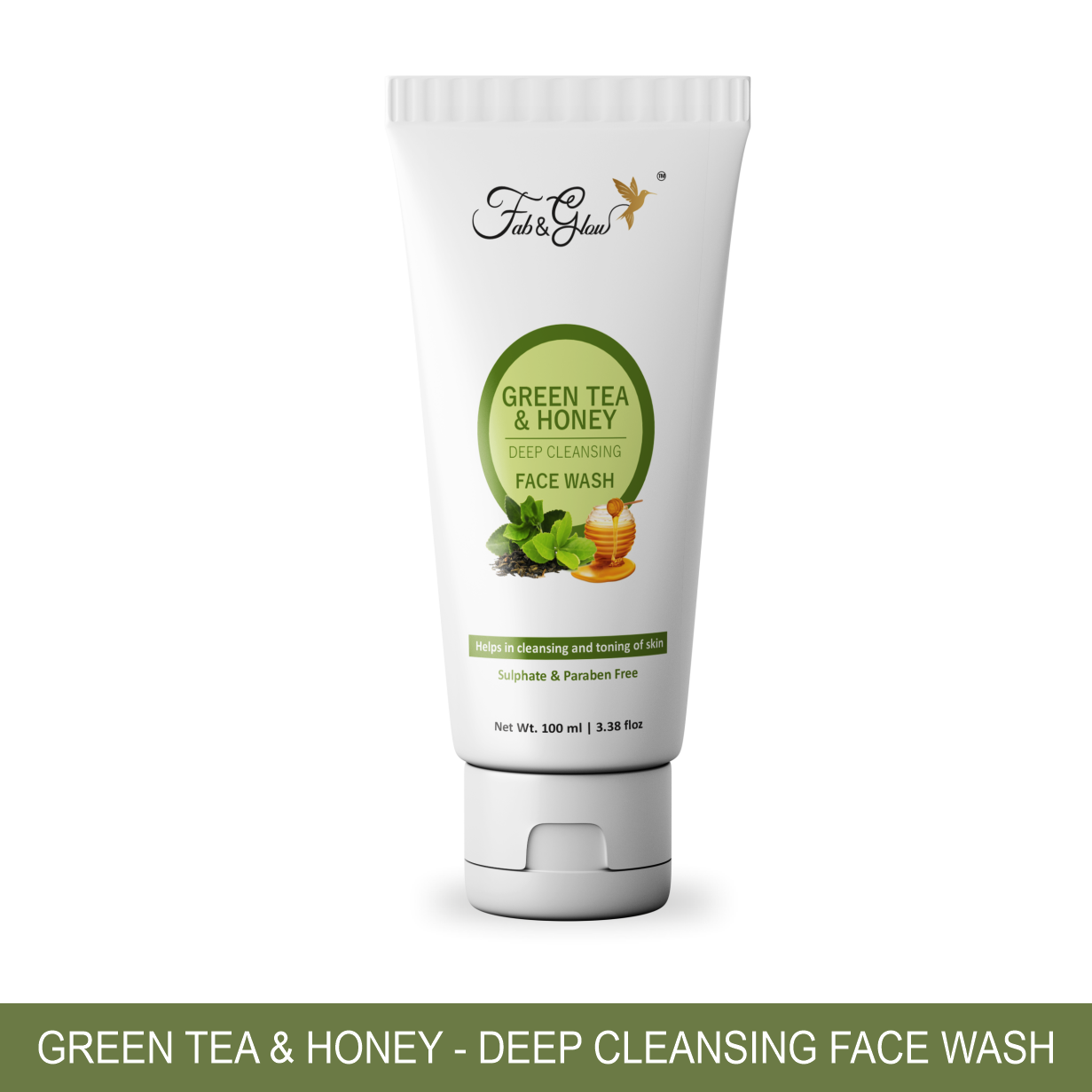 GREEN TEA & HONEY  DEEP CLEANSING FACE WASH