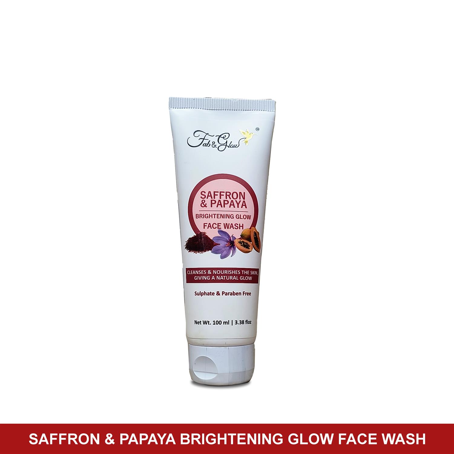 SAFFRON & PAPAYA  BRIGHTENING GLOW FACE WASH
